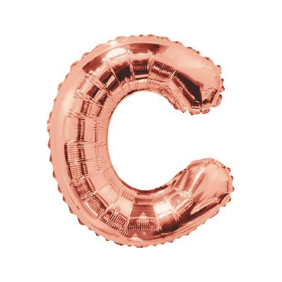 Foil balloon 35cm letter C ROSE-GOLD 15652-14