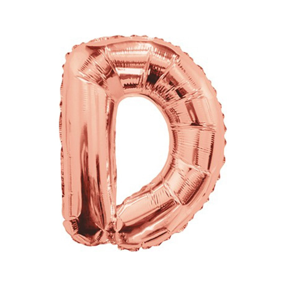Balon folie 35cm litera D ROSE-GOLD 15653-14