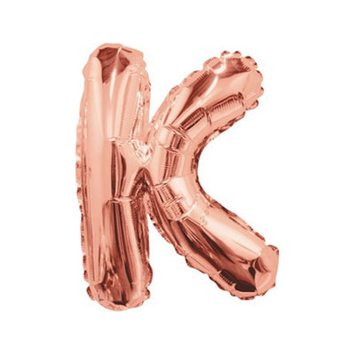 Balon folie 35cm litera K ROSE-GOLD 15660-14