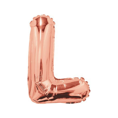 Foil Balloon 35cm Letter L ROSE-GOLD 15661-14