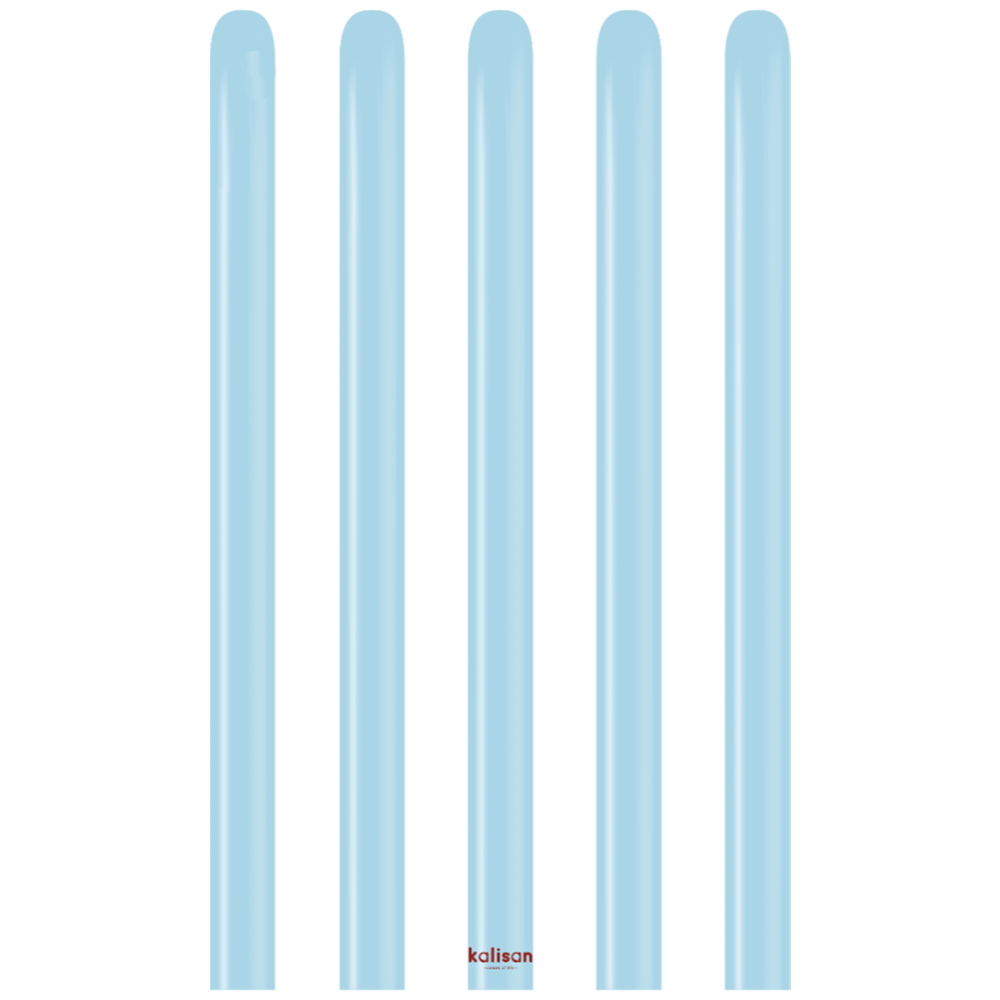 SET 50 Macaron Blue modeling latex balloons Nozzle Up 152 x 2.5 cm 160M 3001