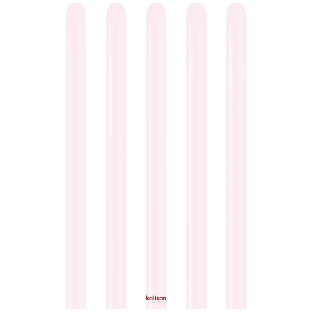 SET 50 Baloane latex modelaj Macaron Pale Pink Nozzle Up 152 x 2.5 cm 160M 3010