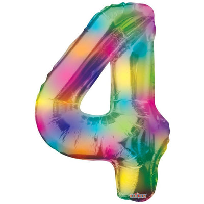 Balon folie cifra 4 Rainbow 16377-34