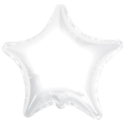 Balon Folie Stea Alba 55cm