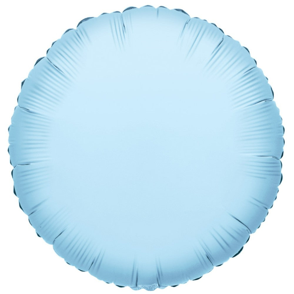 Balon Folie Rotund Bleu Deschis 45cm
