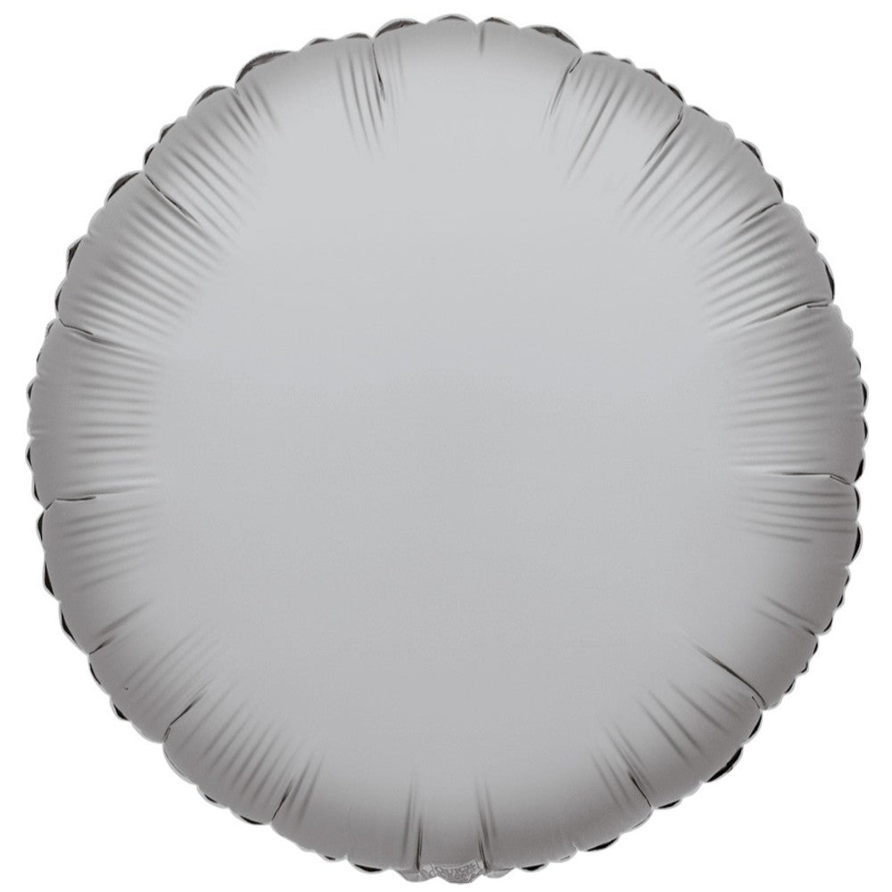 Balon folie 45 cm rotund argintiu 17420