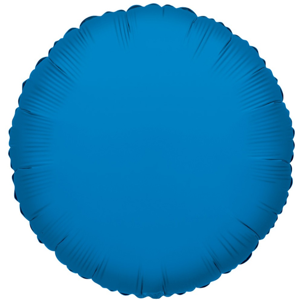 Balon folie 45 cm rotund albastru 17423