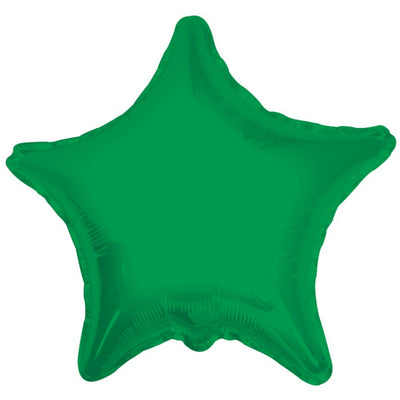 Foil balloon 45 cm green star 17857
