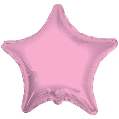 Foil balloon 45 cm pink star 17861