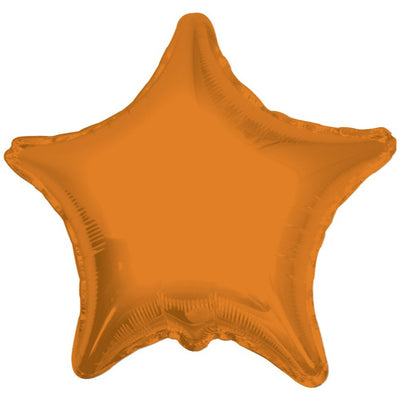 Foil balloon 45 cm orange star 17865