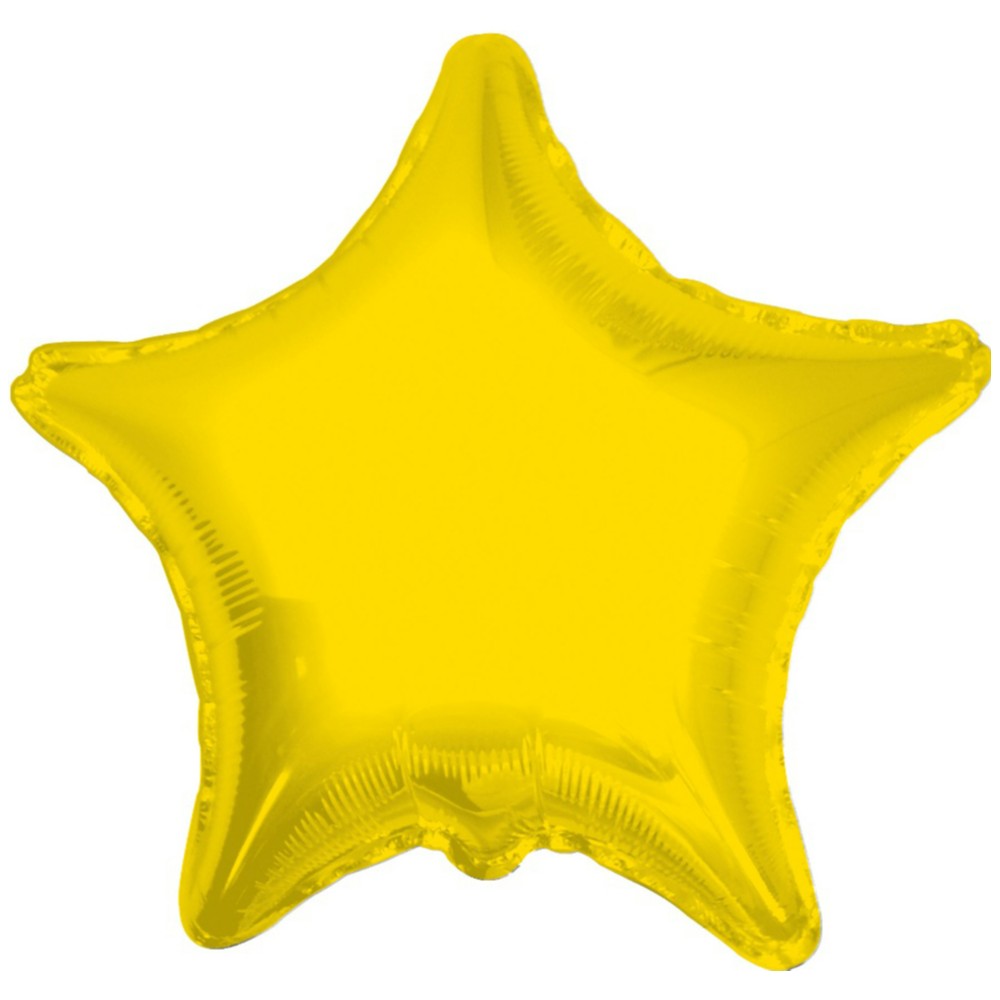 45 cm Yellow Star Foil Balloon 17908
