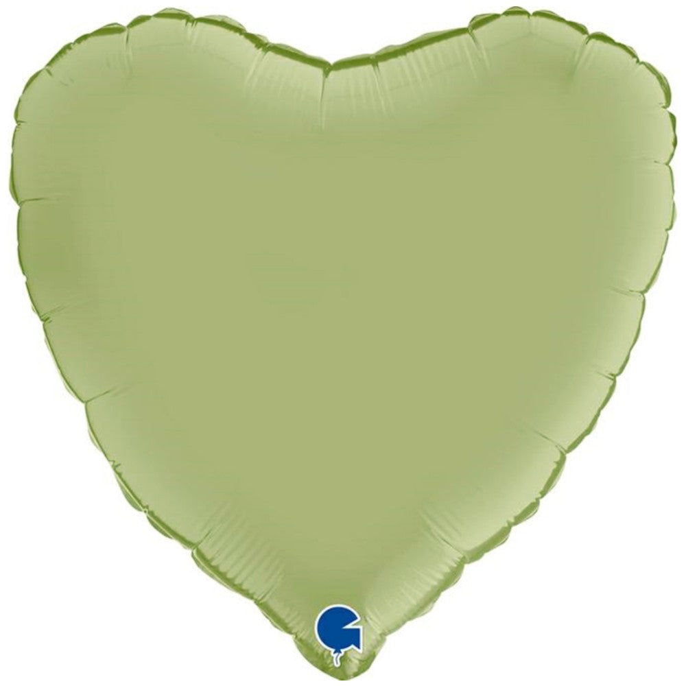 Balon Folie Inima Satin Olive 46 cm Grabo