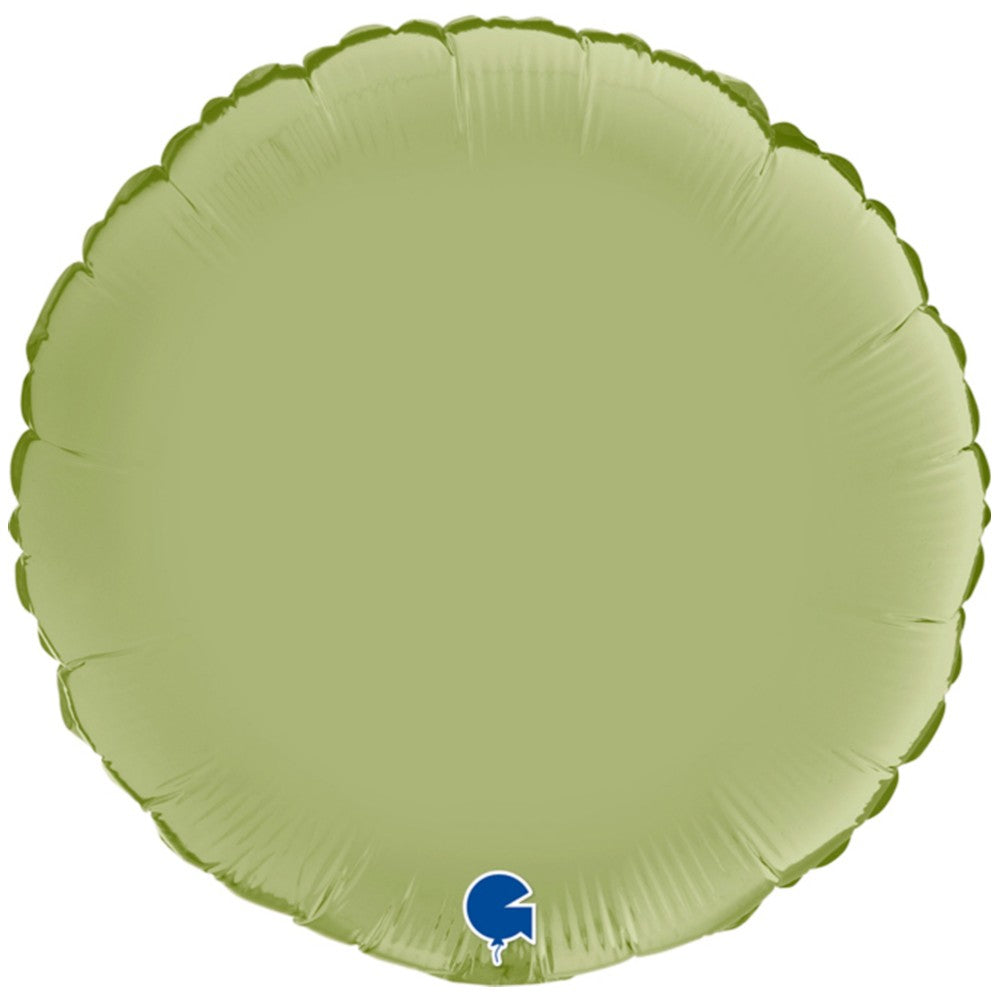 Round Olive Foil Balloon 46 cm Grabo