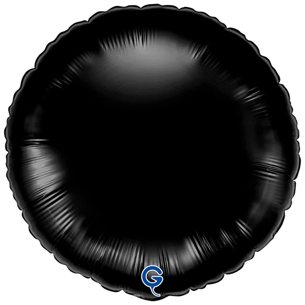 Balon Folie Rotund Negru 46 cm Grabo