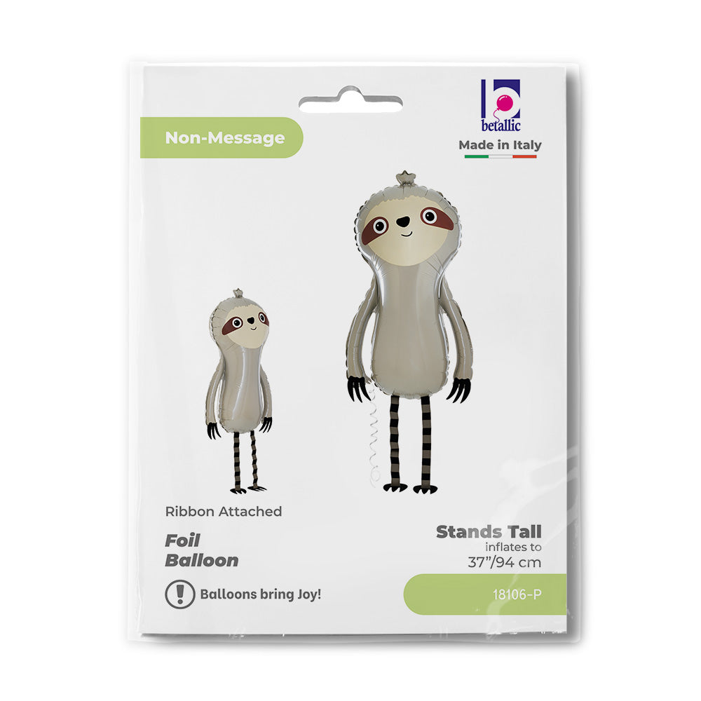 94cm Foil Balloon Petwalker Sloth