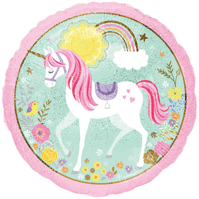Foil Balloon Magical Unicorn 43cm AMS 36852 01