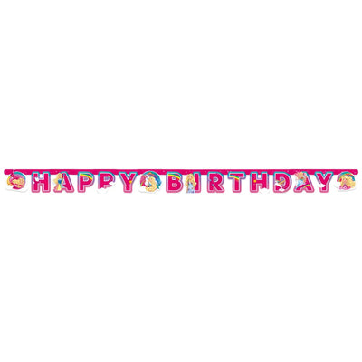 Banner Happy Birthday Barbie Dreamtopia 200x15cm 9902529