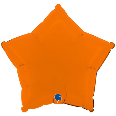 Balon Folie Stea Portocalie 46cm Grabo