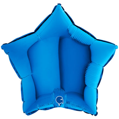 Foil Balloon Star Blue 46cm Grabo