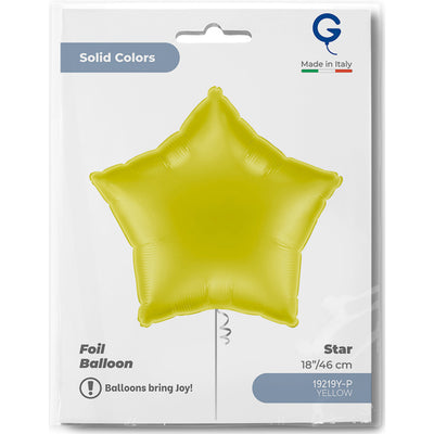 Balon Folie Stea Galbena 46cm