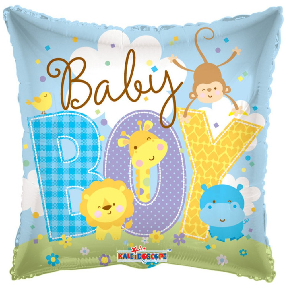 Balon folie Baby Boy cu Animalute 19481