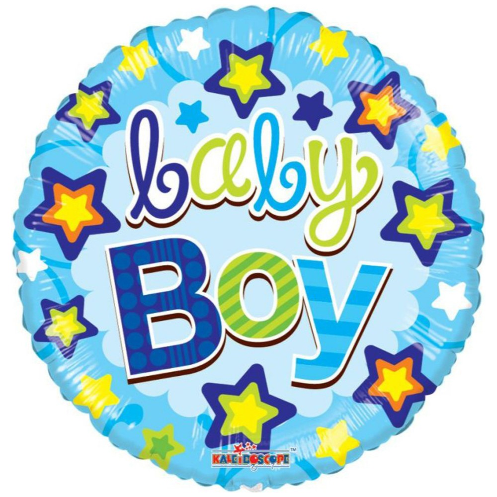 Baby Boy Stars Foil Balloon 19578