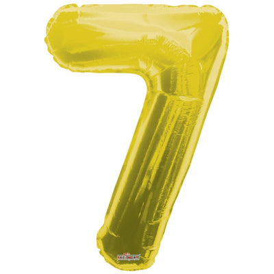 Foil balloon number 7 gold 19659-34