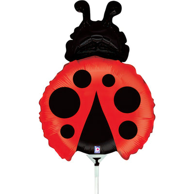 Ladybug Mini Figure Foil Balloon 32cm