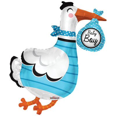 91cm It's a Boy Stork Foil Balloon