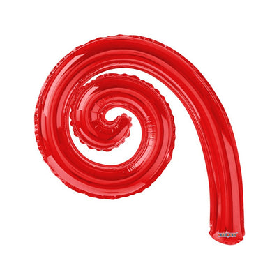 Balon Folie 35cm Spirala Curly rosu 19802
