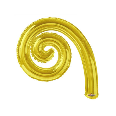 Balon Folie 35cm Spirala Curly auriu 19927
