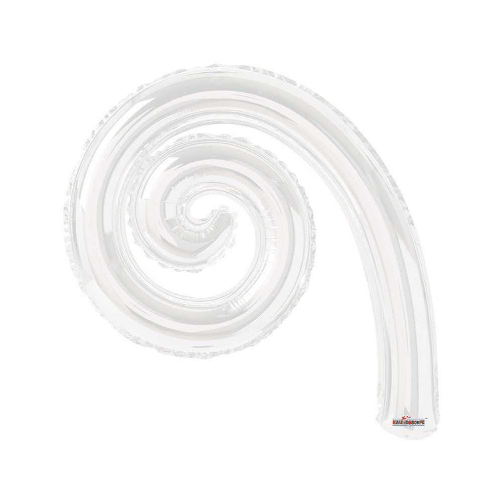 Balon Folie 35cm Spirala Curly Alb 19935