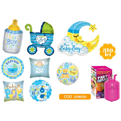 Newborn BOY Balloon Pack (with cylinder) - 2018100
