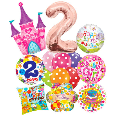 2-Year-Old Girl Birthday Balloons Pack - 2018155