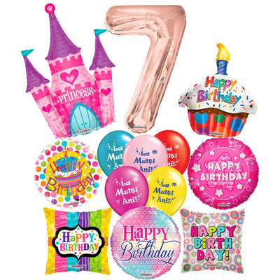 Anniversary Balloon Pack 7 Years Old Girl - 2020181