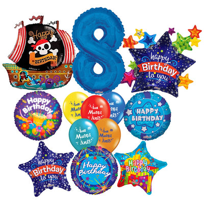 Balloon Pack Boy's 8th Birthday - 2020183