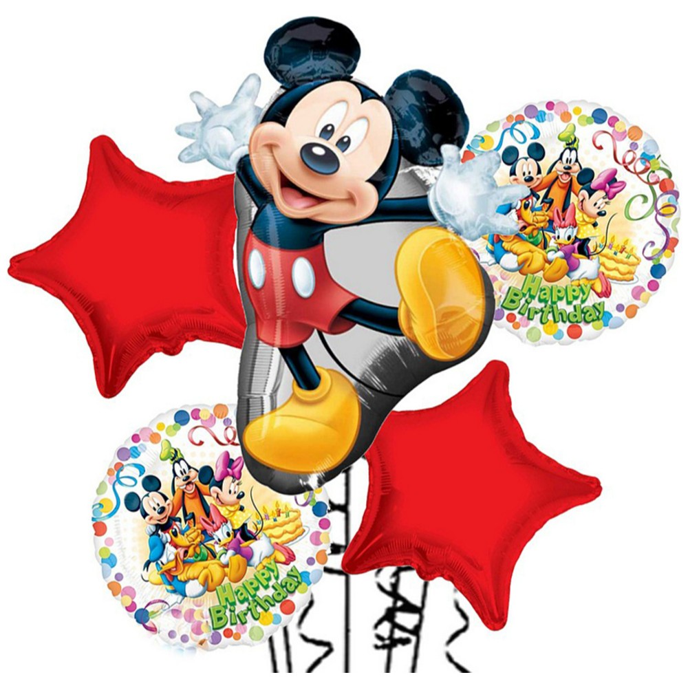 Buchet 5 baloane folie Tematica Mickey 2022111