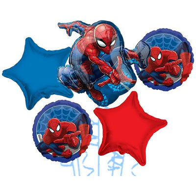 Buchet 5 baloane folie Tematica Spiderman 2022116