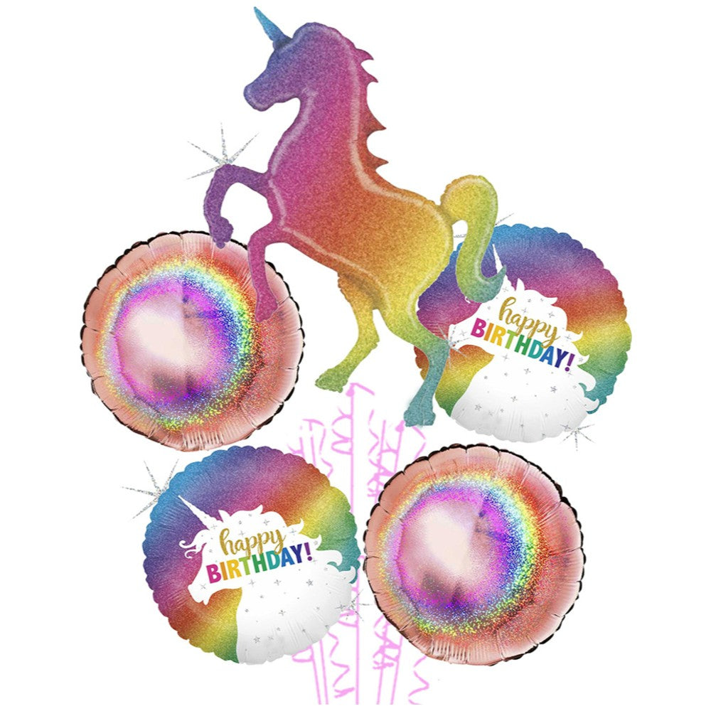 Buchet 5 baloane folie Tematica Unicorn 2022141