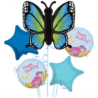 Buchet 5 baloane folie Tematica Fluturi 2022156