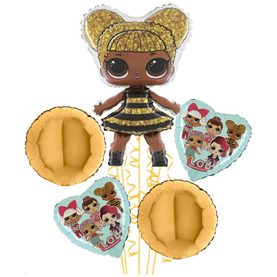 Buchet 5 baloane folie Tematica LOL Surprise - Queen Bee 2022171