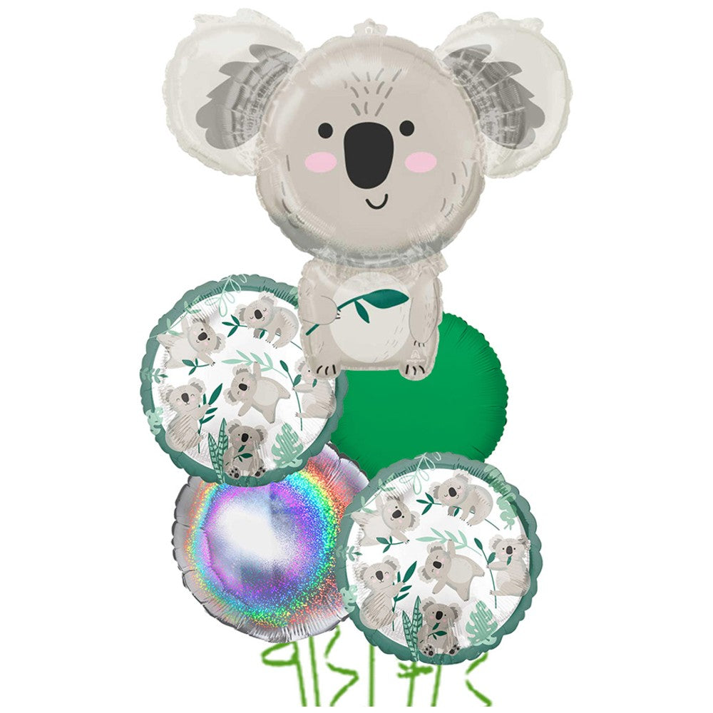 Buchet 5 baloane folie Tematica Safari - Koala 2022258