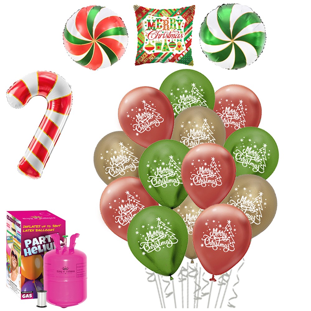 Christmas Balloons Package + Large Cylinder 2022297