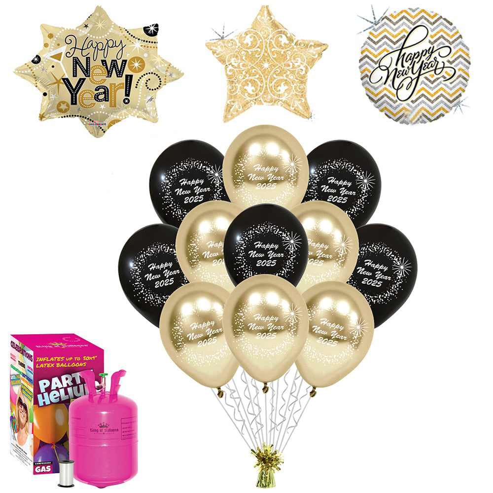 New Year's Eve Balloon Package + Large Helium Tank