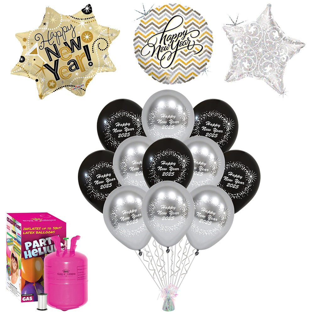 New Year's Eve Balloon Package + Large Helium Tank