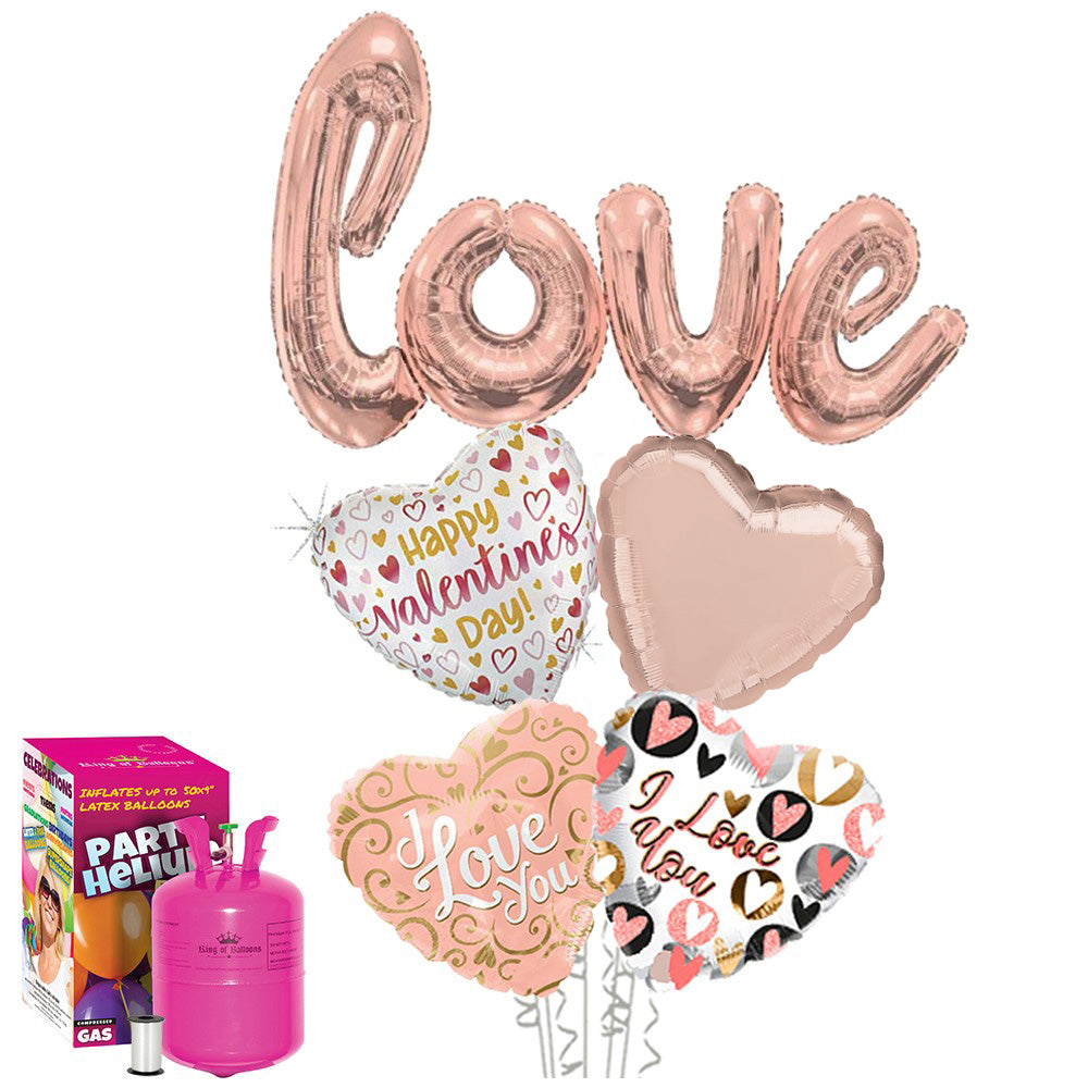 Valentine's Day Balloon Pack (with large cylinder) - 2022356
