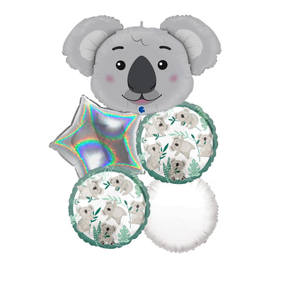 Safari Theme Foil Balloon Bouquet - Koala 2025021