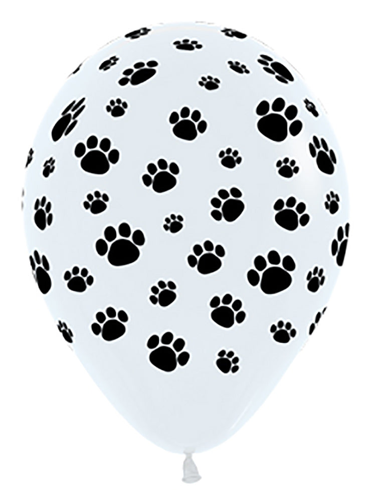 Paws Print Latex Balloons 30cm