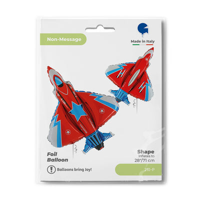 Foil Balloon Fighter Jet Figurine 71cm Grabo