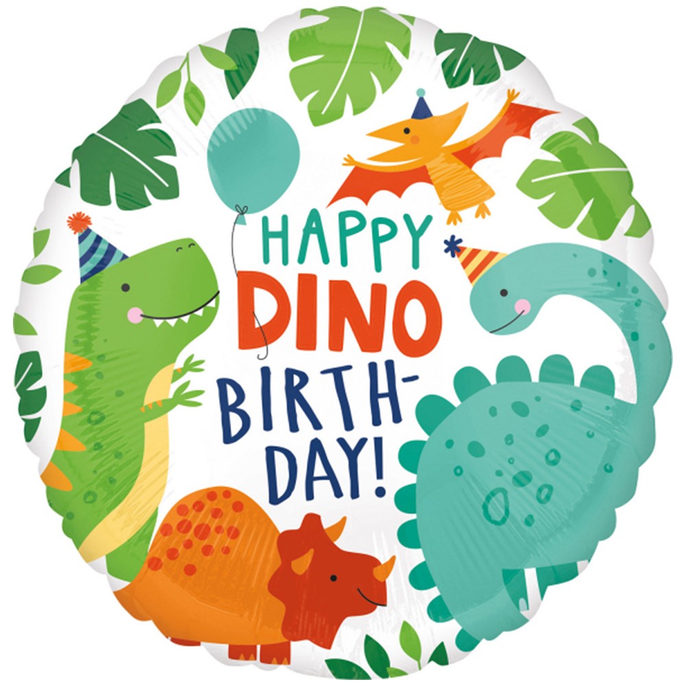 Balon Folie Happy Dino B-day 43cm ANAGRAM 4066701